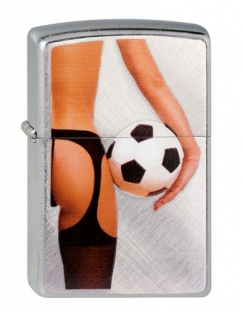 Zippo Lady and Soccer Ball